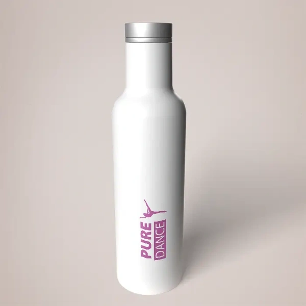 Pinto Branded Copper Bottles - Example - White